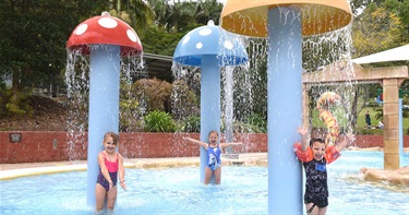 Children's splash pool at TRAC Murwillumbah